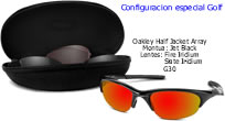 Oakley Half Jacket Jet Black_Fire Iridium_Slate Irdium_G30 Especial Golf (07-001)